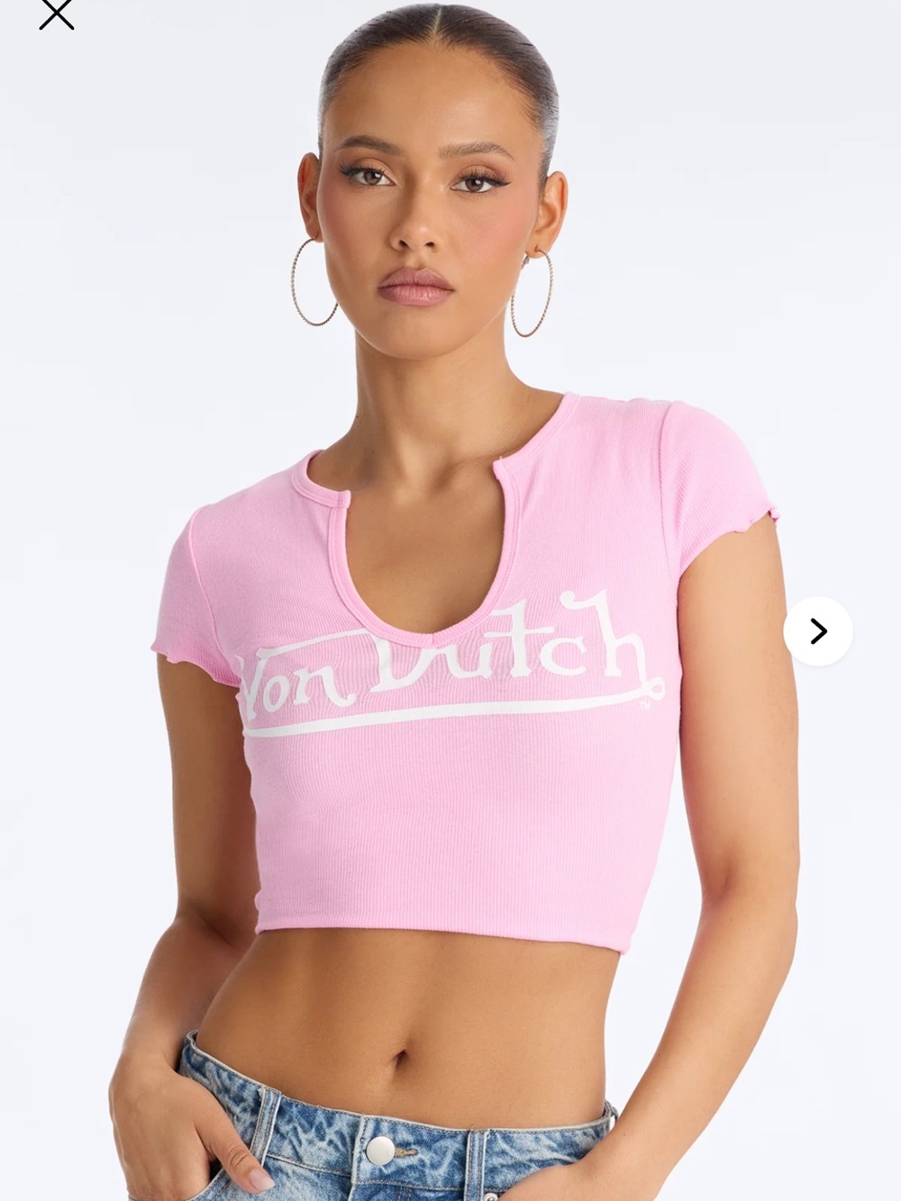Women’s Von Dutch Light Pink Tee
